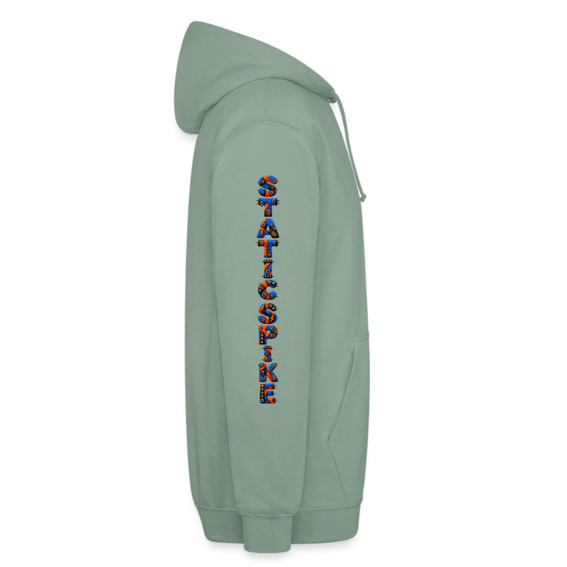 STATIC SPIKE – Herren / Unisex Hoodie - Graugrün