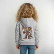 SCRAP JACK – Kinder Hoodie - Hellgrau meliert