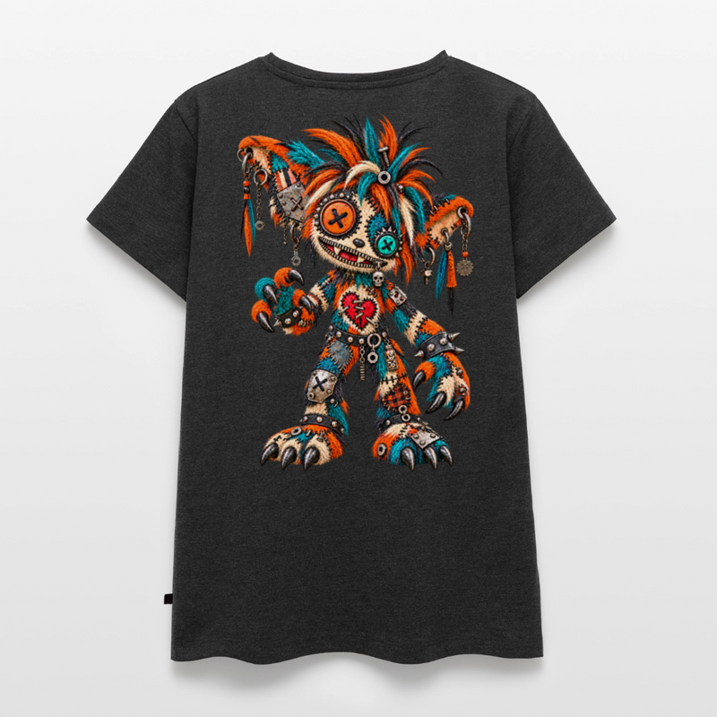 SCRAP JACK – Damen Premium T-Shirt - Anthrazit meliert