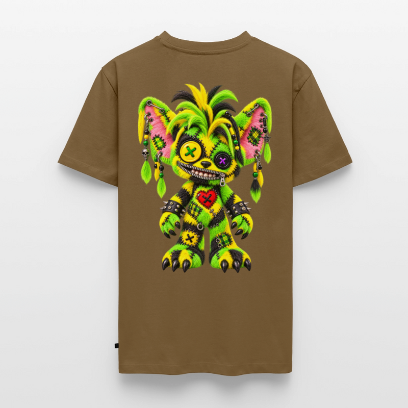 FUZZBALL GREMMY – Herren Premium T-Shirt - Nussbraun