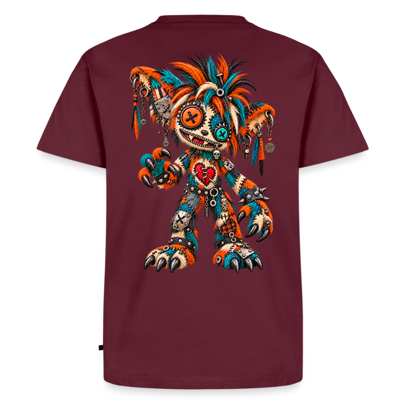 SCRAP JACK – Herren Premium T-Shirt - Burgunderrot