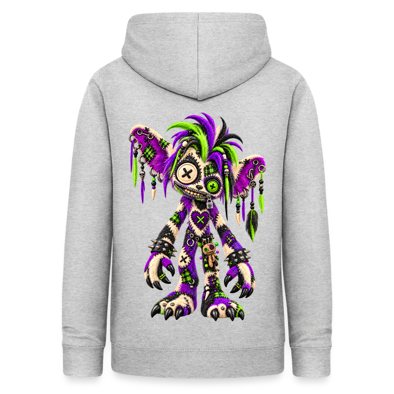 VOODOO VINNIE – Damen Hoodie - Hellgrau meliert