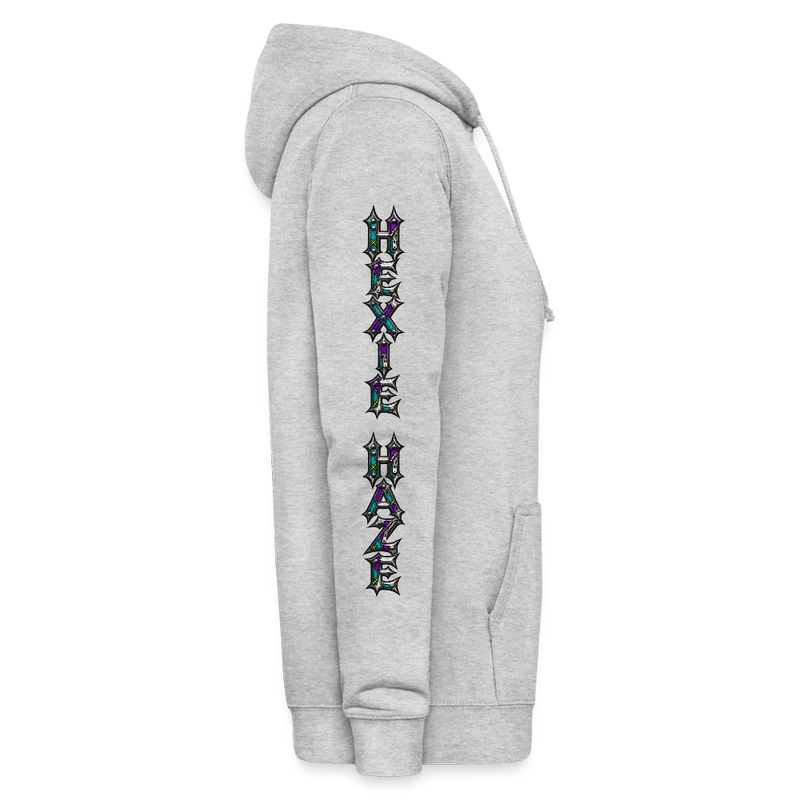 HEXIE HAZE – Damen Hoodie - Hellgrau meliert