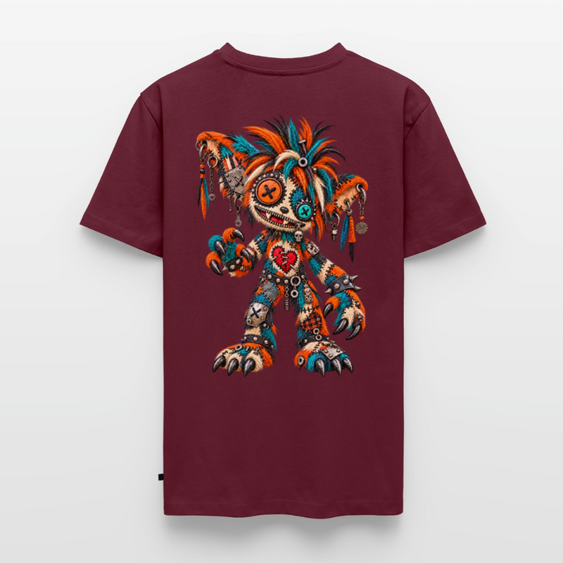 SCRAP JACK – Herren Premium T-Shirt - Burgunderrot