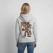 SCRAP JACK – Damen Hoodie - Hellgrau meliert