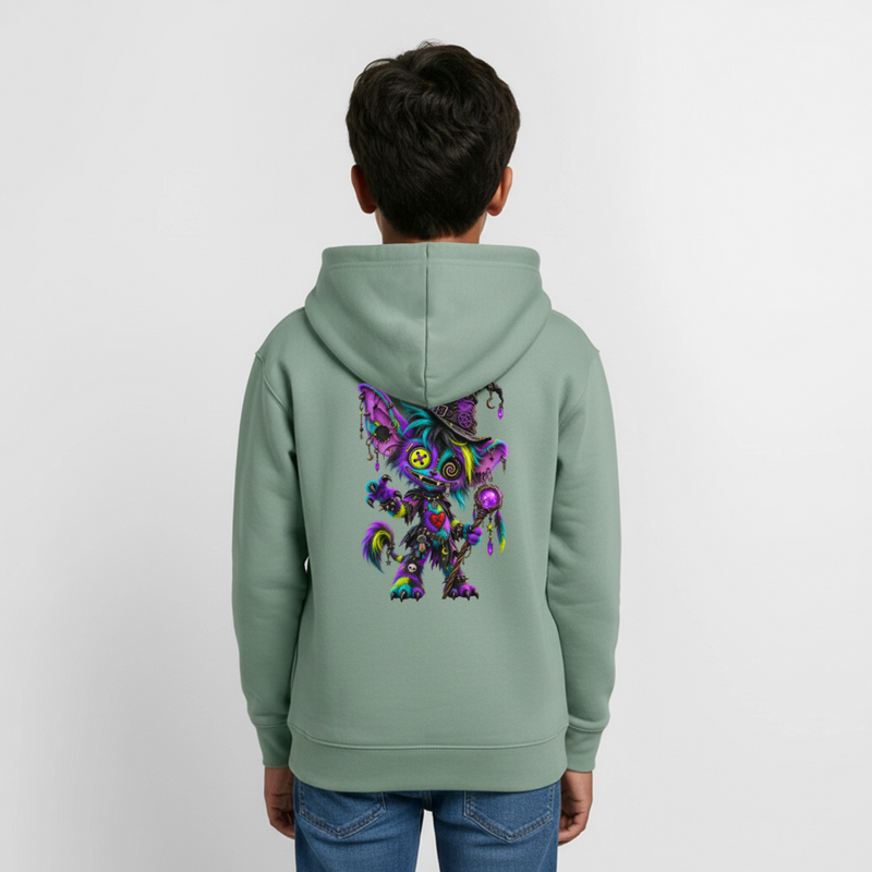 HEXIE HAZE – Teenie Hoodie - Graugrün