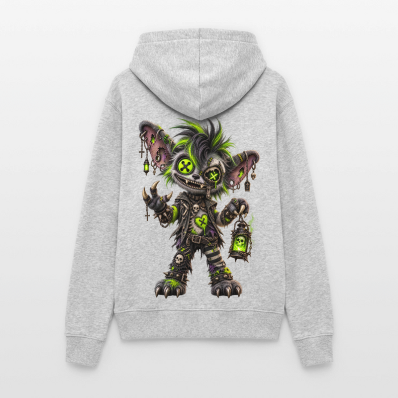 GRAVEYARD GIZZ – Damen Hoodie - Hellgrau meliert