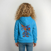 STATIC SPIKE – Kinder Hoodie - Meeresblau