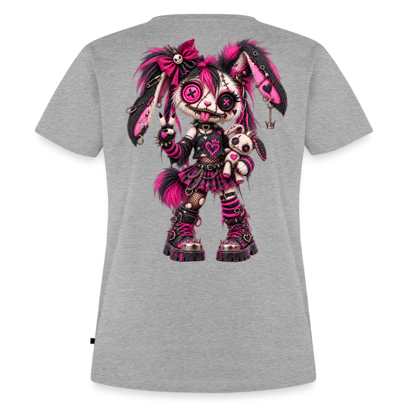 VELVET VEX – Damen Premium T-Shirt - Grau meliert
