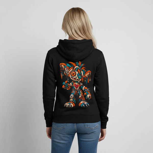 SCRAP JACK – Damen Hoodie - Schwarz