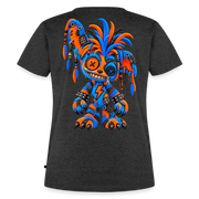 STATIC SPIKE – Damen Premium T-Shirt - Anthrazit meliert