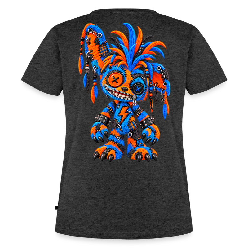 STATIC SPIKE – Damen Premium T-Shirt - Anthrazit meliert