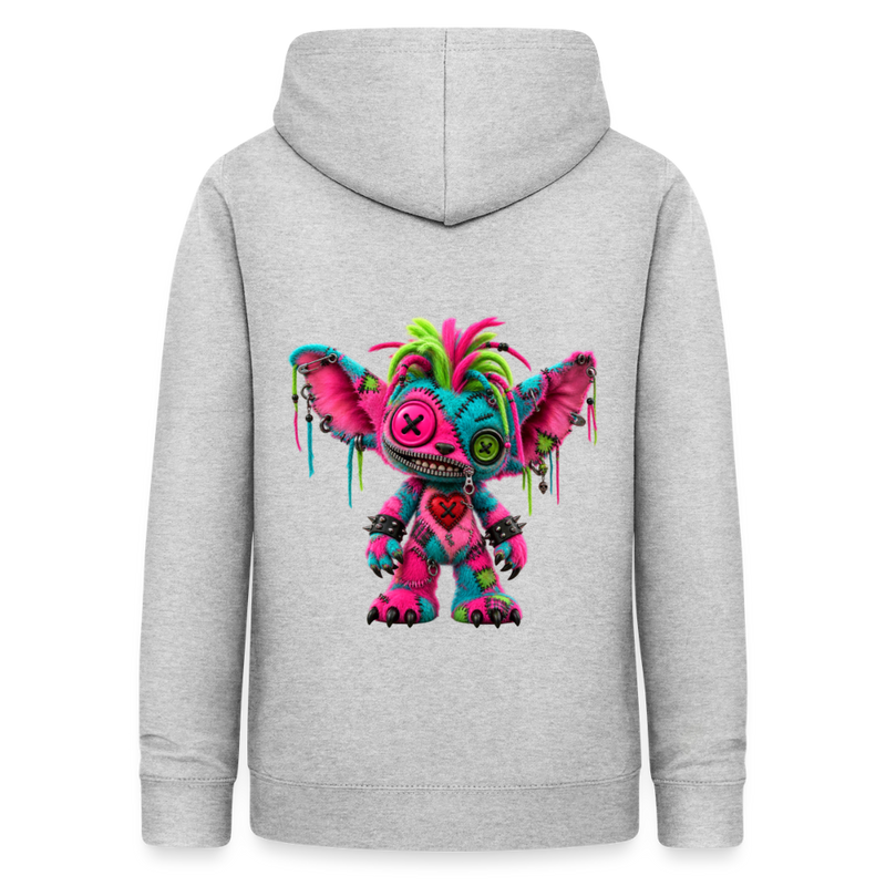 RIOT ROXIE – Damen Hoodie - Hellgrau meliert