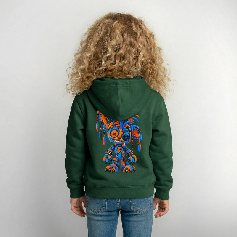 STATIC SPIKE – Kinder Hoodie - Flaschengrün