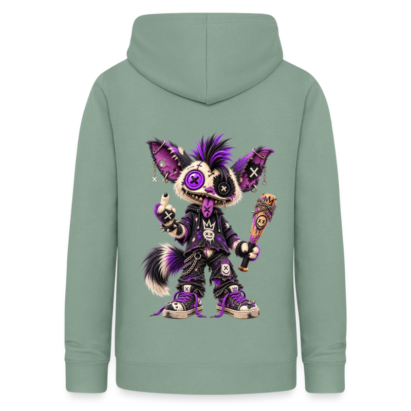 RAGGZR – Damen Hoodie - Graugrün