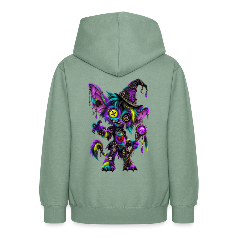 HEXIE HAZE – Teenie Hoodie - Graugrün