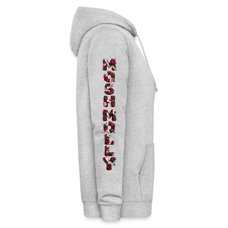 MOSH MOLLY – Damen Hoodie - Hellgrau meliert