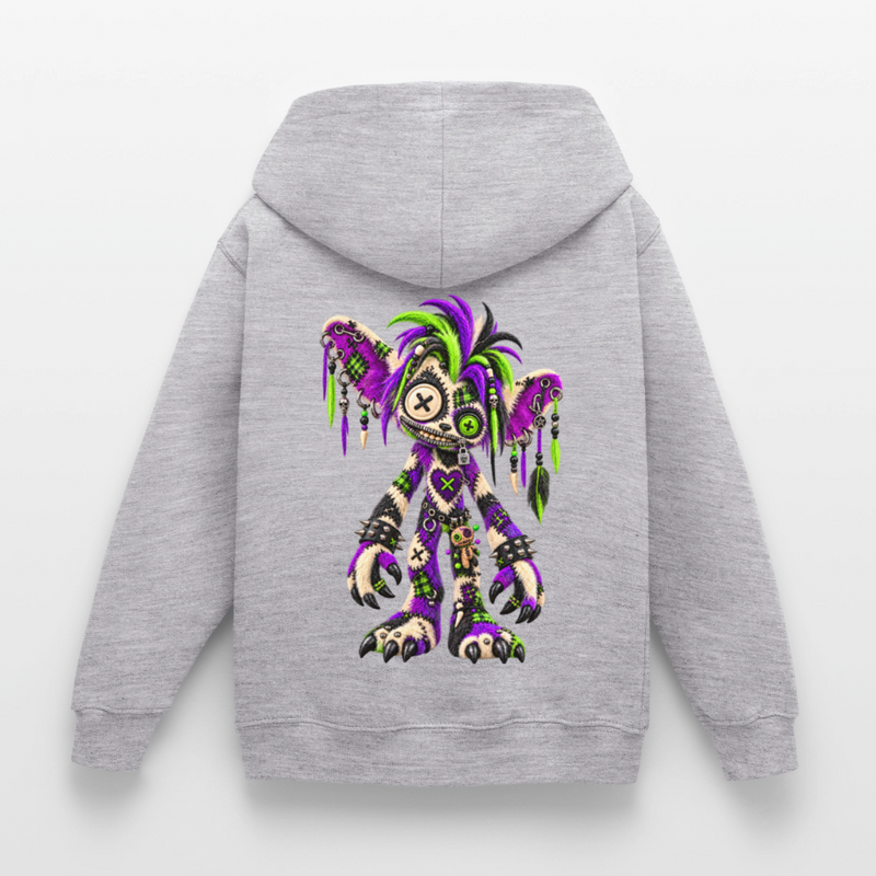VOODOO VINNIE – Kinder Hoodie - Hellgrau meliert