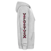 VELVET VEX – Damen Hoodie - Hellgrau meliert