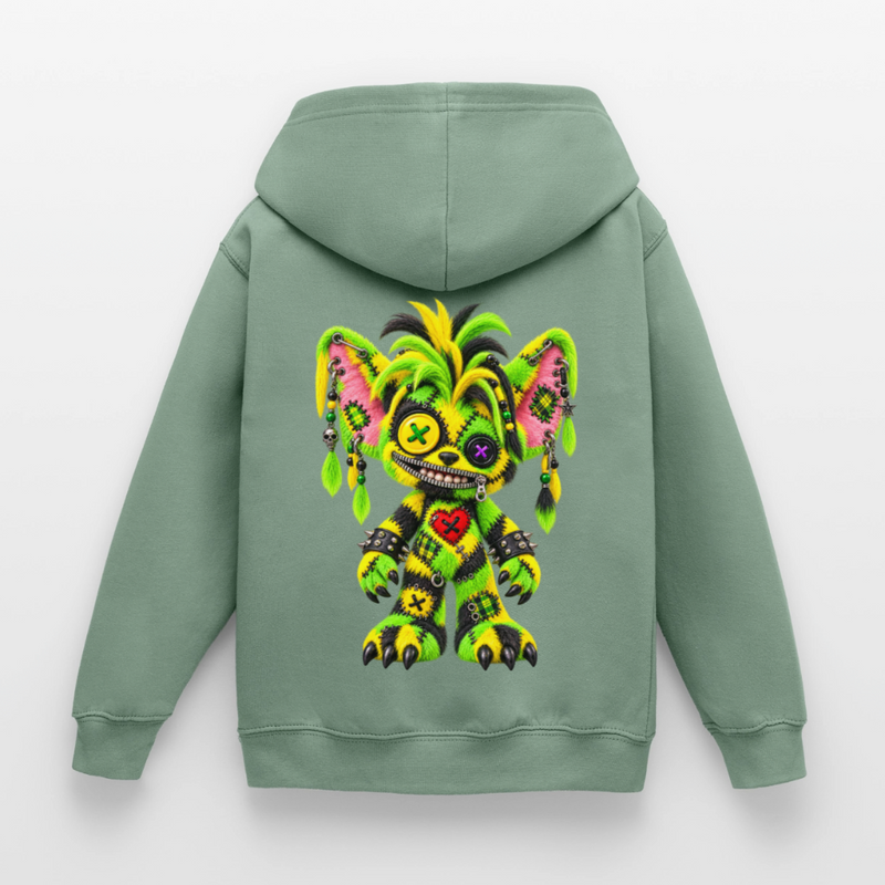 FUZZBALL GREMMY – Kinder Hoodie - Graugrün
