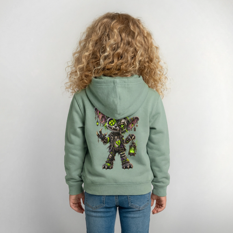 GRAVEYARD GIZZ – Kinder Hoodie - Graugrün