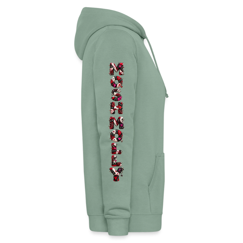 MOSH MOLLY – Damen Hoodie - Graugrün