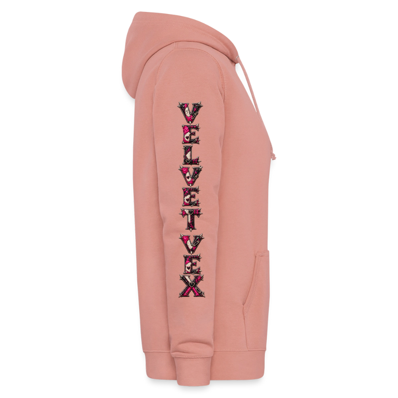 VELVET VEX – Damen Hoodie - Altrosa