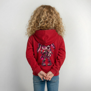 VELVET VEX – Kinder Hoodie - Rot