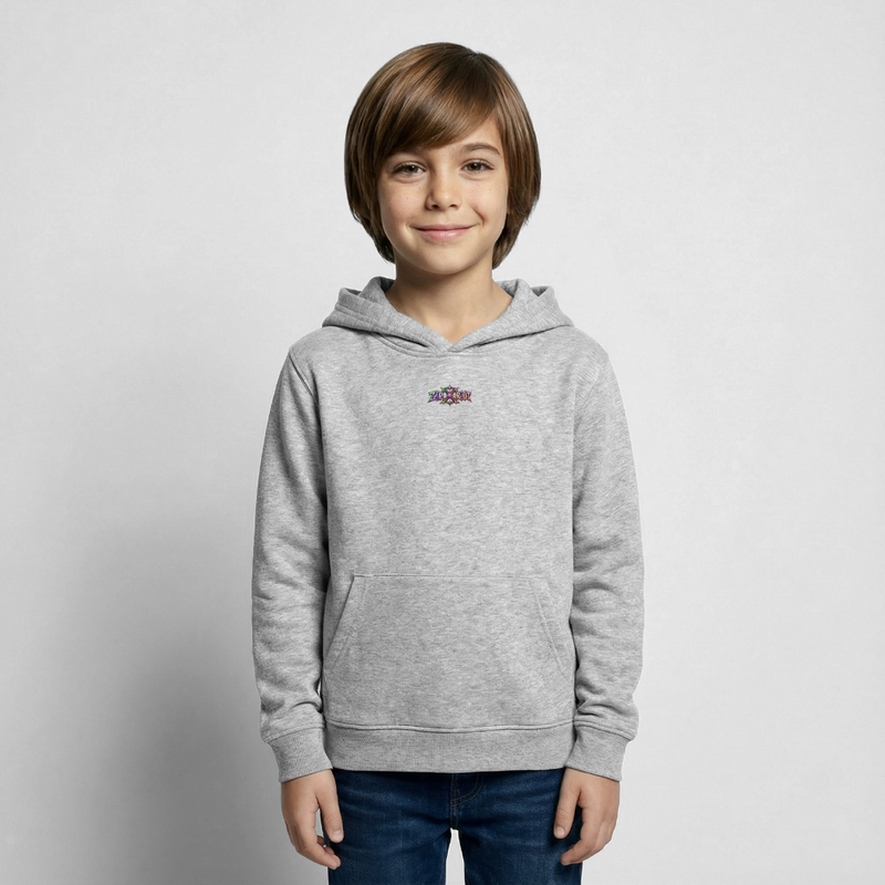 SCRAP JACK – Kinder Hoodie - Hellgrau meliert
