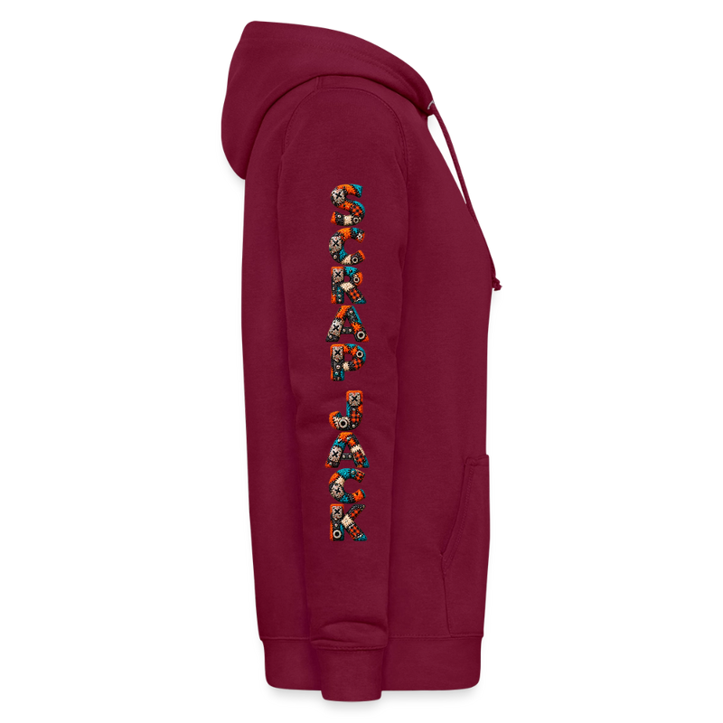 SCRAP JACK – Damen Hoodie - Bordeaux