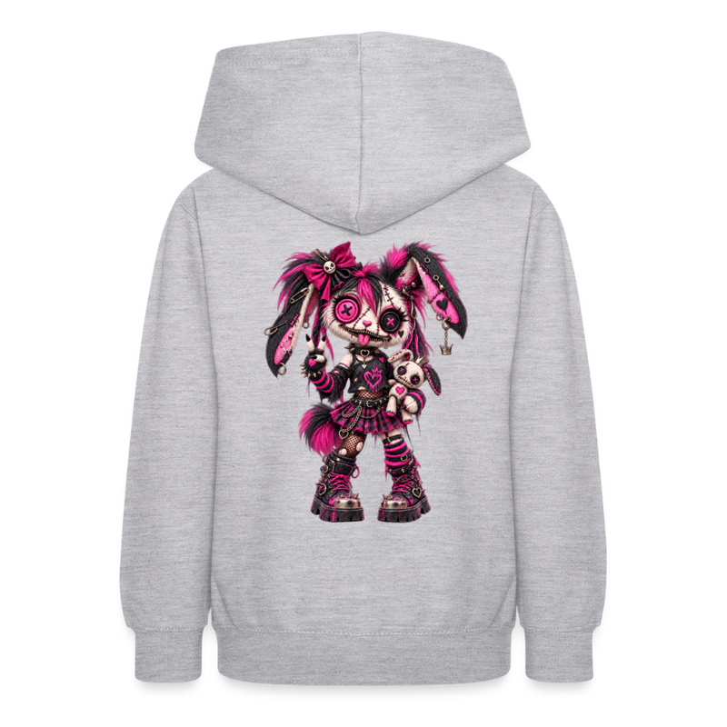 VELVET VEX – Teenie Hoodie - Hellgrau meliert