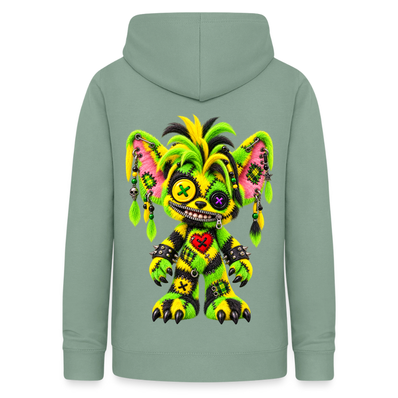 FUZZBALL GREMMY – Damen Hoodie - Graugrün
