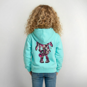 VELVET VEX – Kinder Hoodie - Pfefferminze