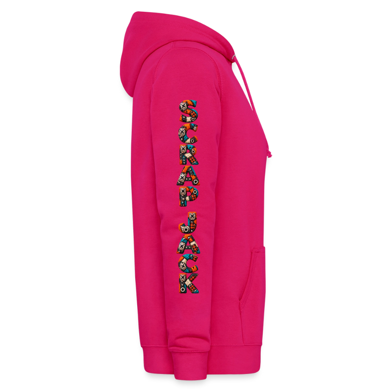 SCRAP JACK – Damen Hoodie - dunkles Pink