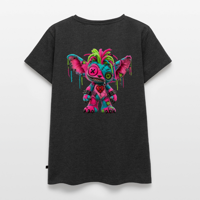 RIOT ROXIE – Damen Premium T-Shirt - Anthrazit meliert