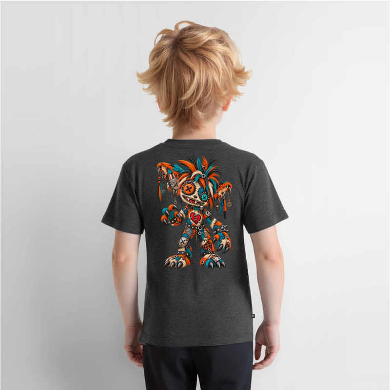 SCRAP JACK – Kinder Premium T-Shirt - Anthrazit meliert