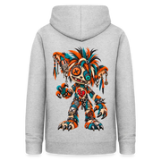 SCRAP JACK – Damen Hoodie - Hellgrau meliert