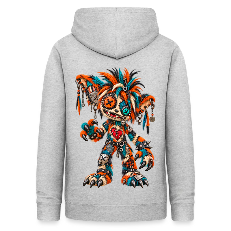 SCRAP JACK – Damen Hoodie - Hellgrau meliert