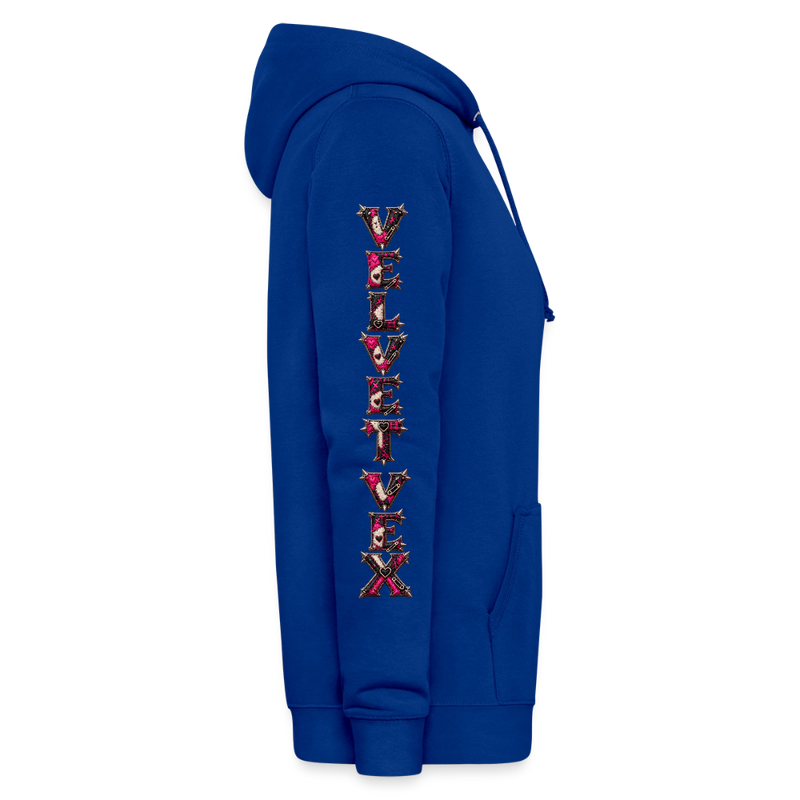 VELVET VEX – Damen Hoodie - Royalblau