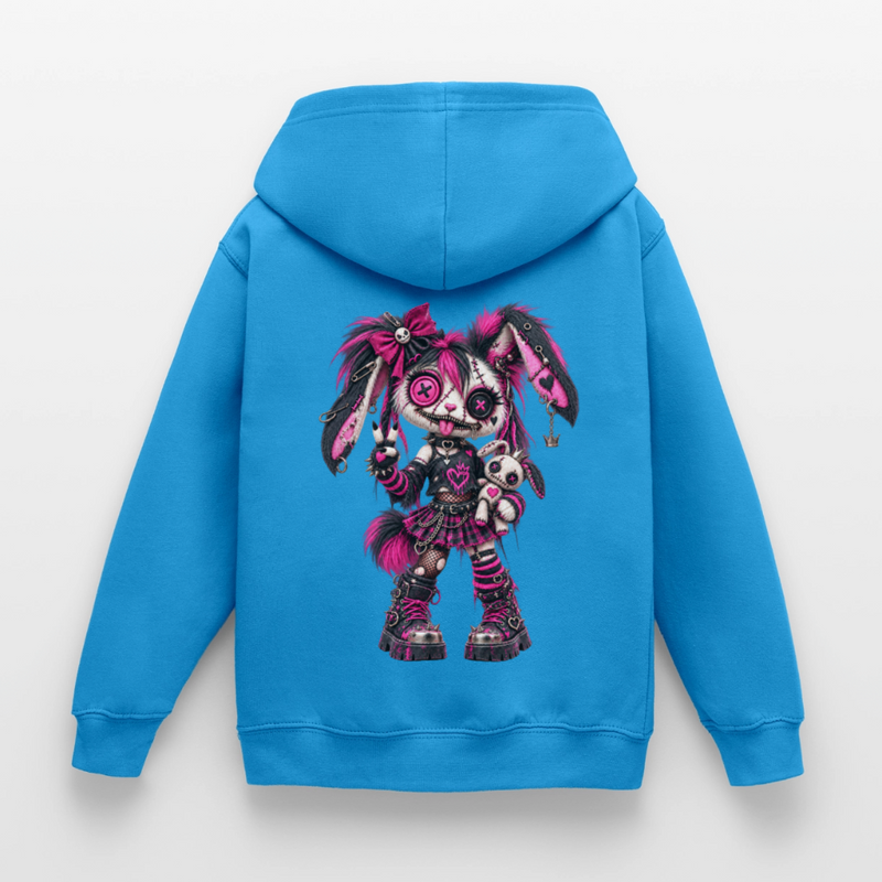 VELVET VEX – Kinder Hoodie - Meeresblau