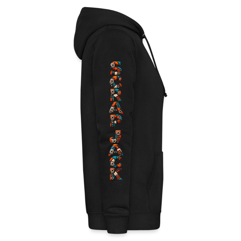 SCRAP JACK – Damen Hoodie - Schwarz