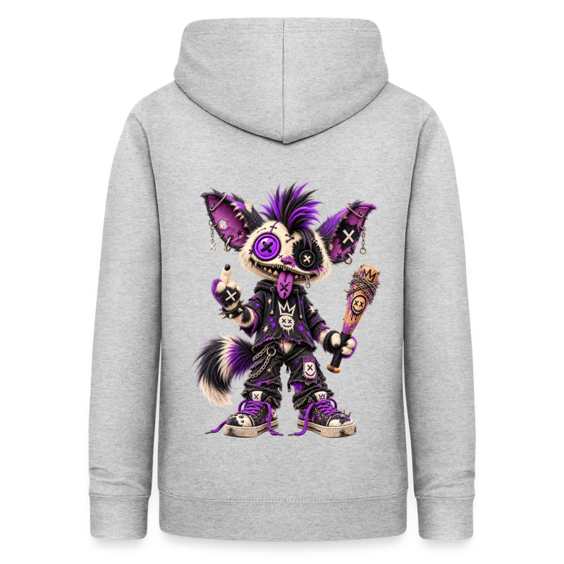 RAGGZR – Damen Hoodie - Hellgrau meliert