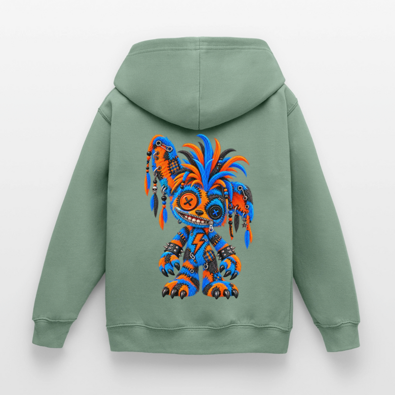 STATIC SPIKE – Kinder Hoodie - Graugrün
