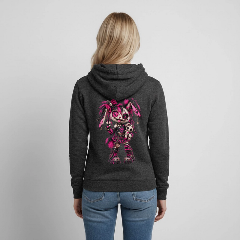 VELVET VEX – Damen Hoodie - Anthrazit