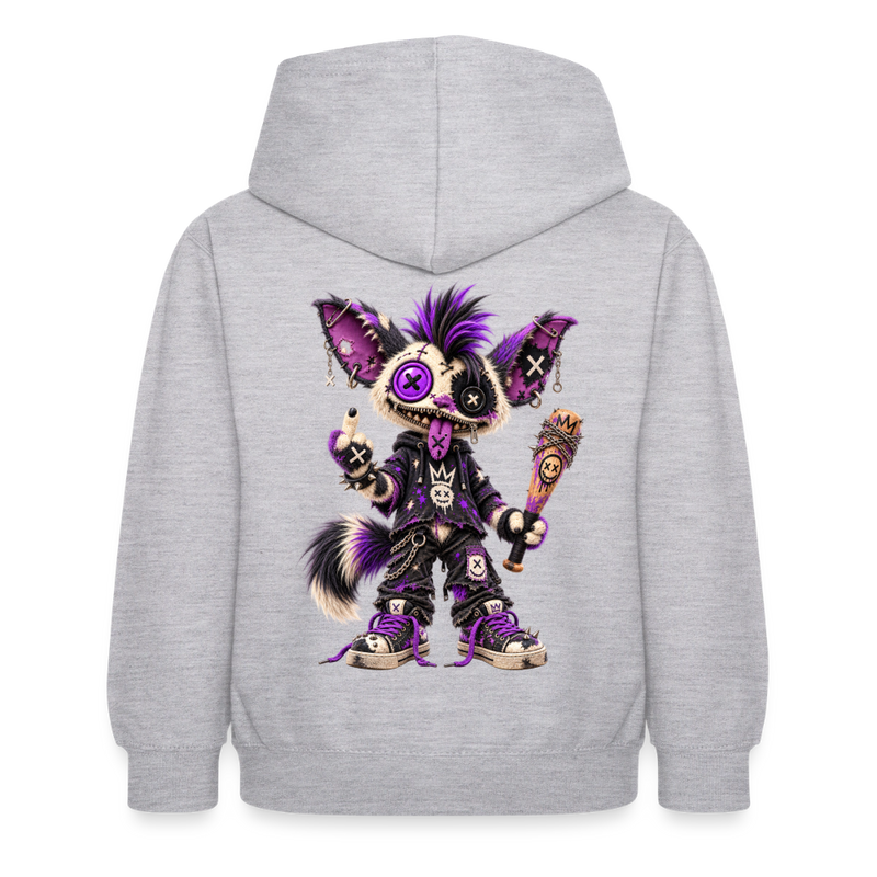 RAGGZR – Kinder Hoodie - Hellgrau meliert