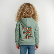 SCRAP JACK – Kinder Hoodie - Graugrün
