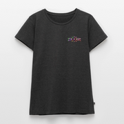 STATIC SPIKE – Damen Premium T-Shirt - Anthrazit meliert