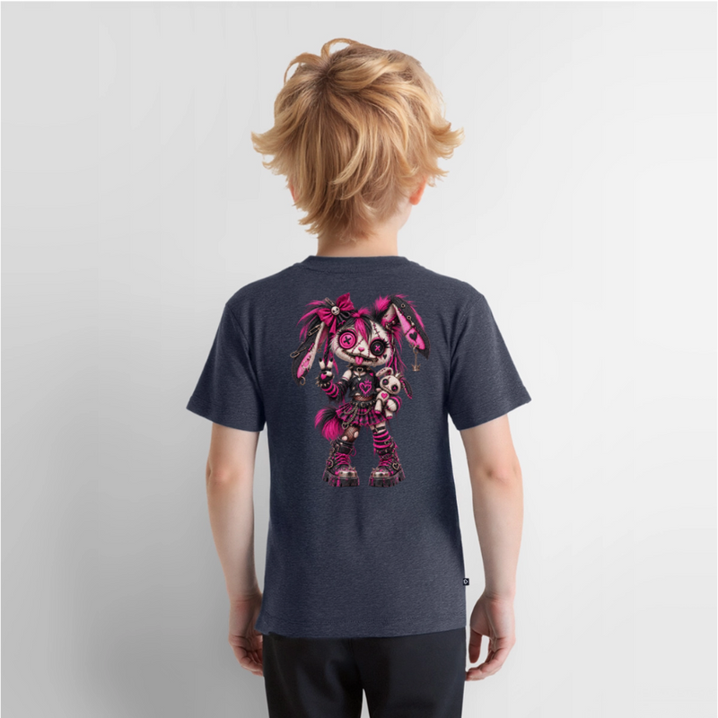 VELVET VEX – Kinder Premium T-Shirt - Jeansblau 