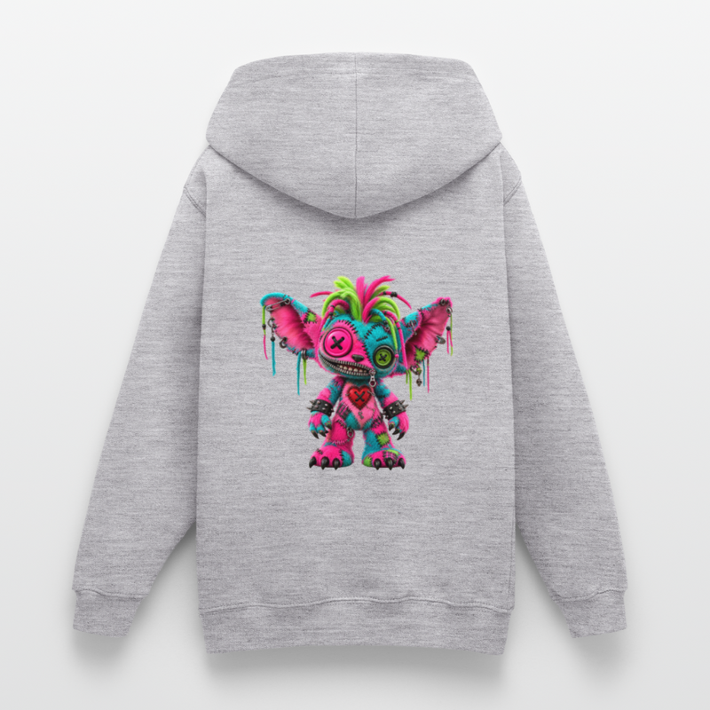 RIOT ROXIE – Teenie Hoodie - Hellgrau meliert