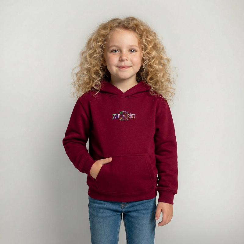 RIOT ROXIE – HIGHJUMP | Kinder Premium Hoodie - Bordeaux